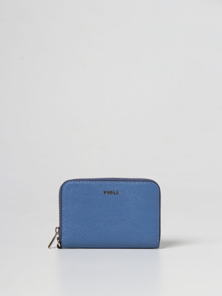 Furla - Blue Wallet at Giglio GOOFASH