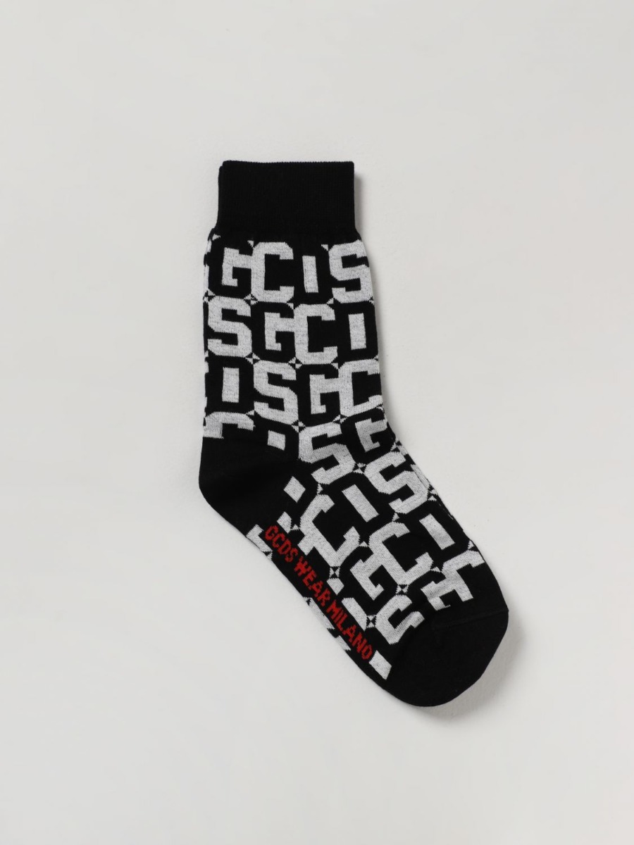 Gcds - Black Socks for Woman by Giglio GOOFASH