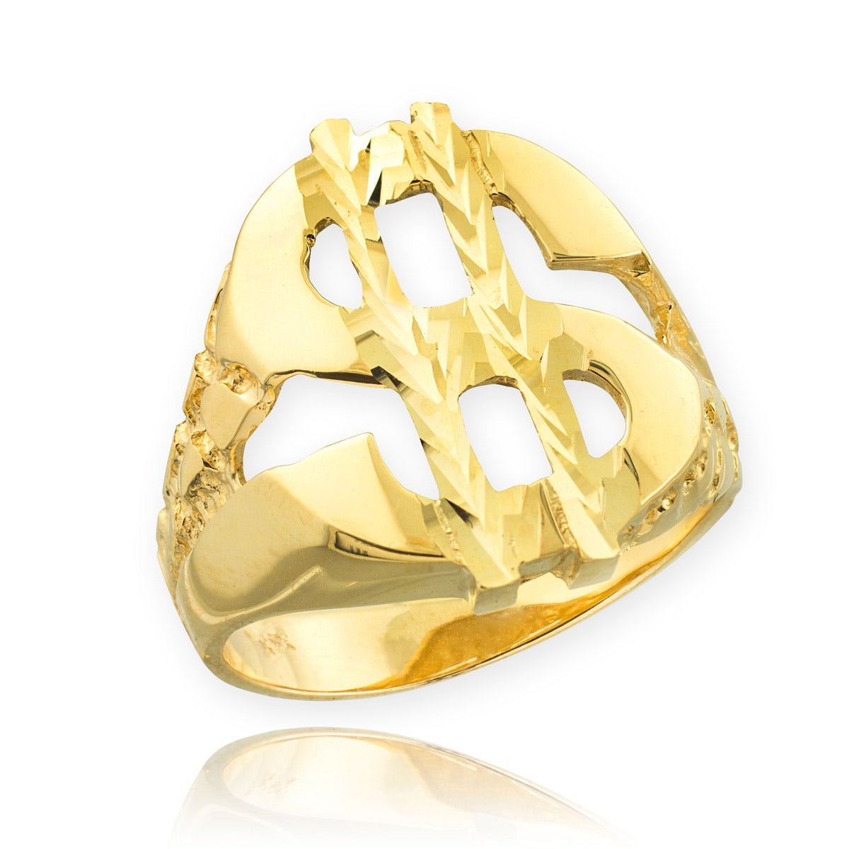 Gent Gold Ring at Gold Boutique GOOFASH