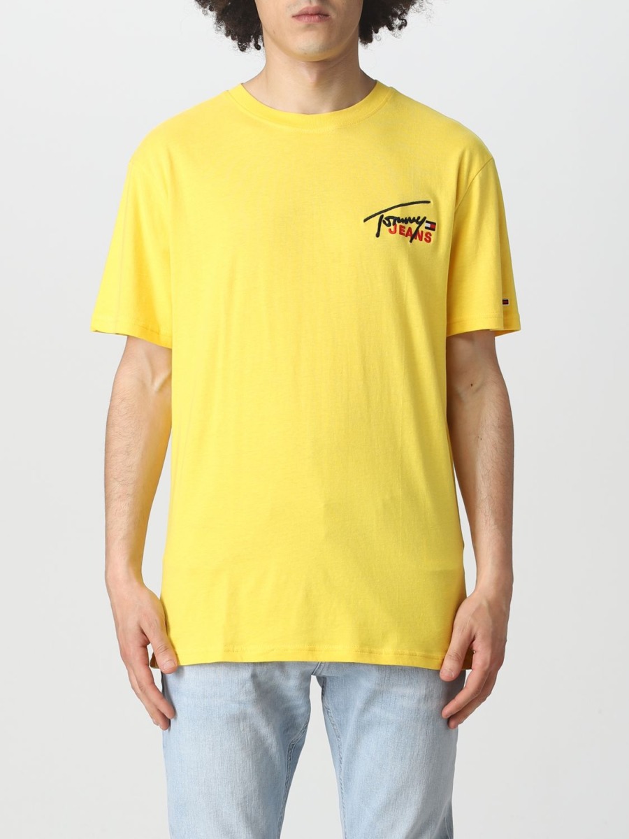 Gent T-Shirt Yellow Tommy Hilfiger Giglio GOOFASH