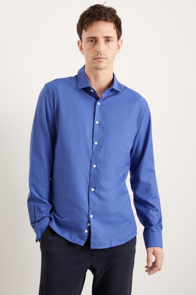 Gents Blue Shirt - Burton GOOFASH