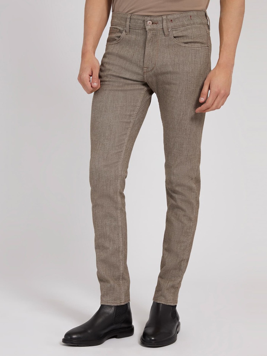 Gents Brown Trousers from Guess GOOFASH