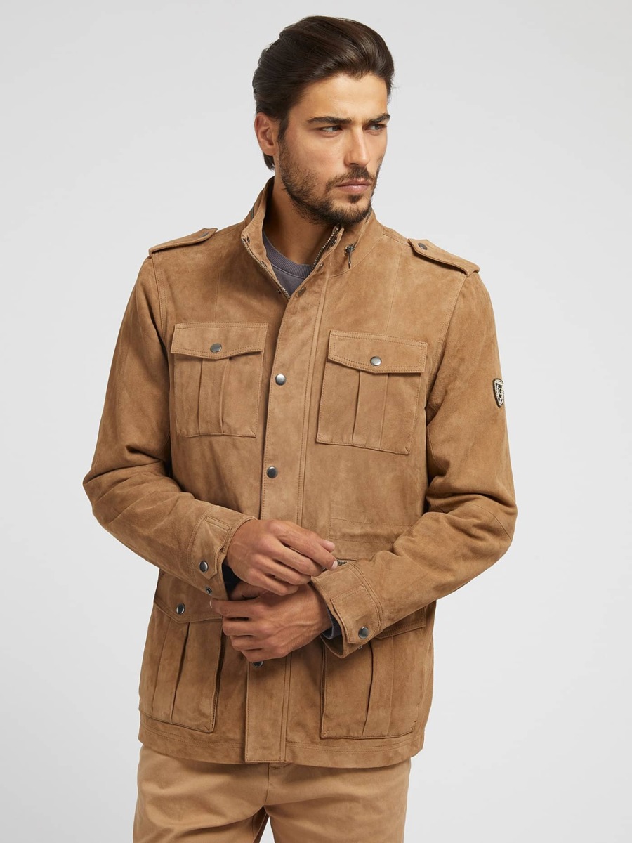 Gents Jacket Beige from Guess GOOFASH