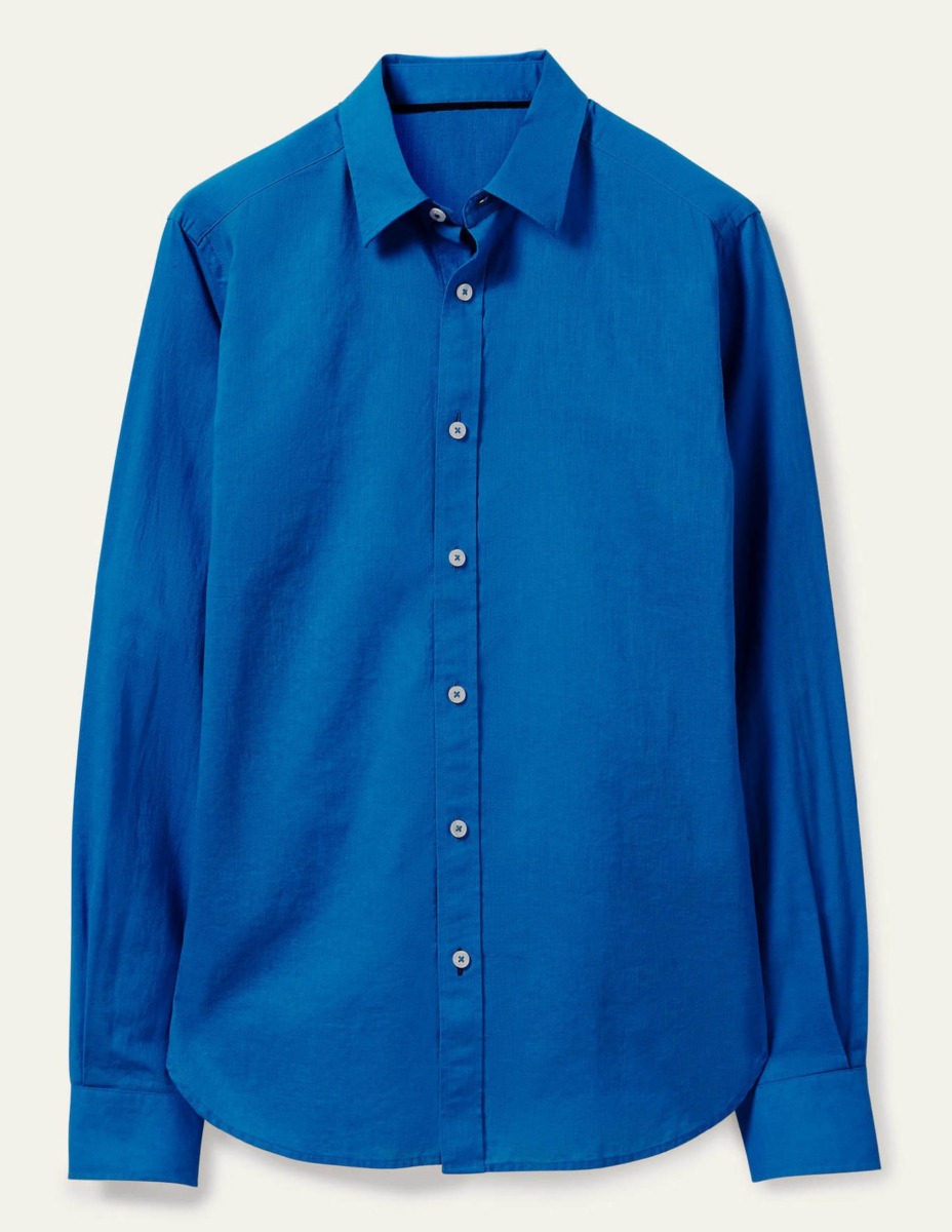 Gents Shirt Blue from Boden GOOFASH