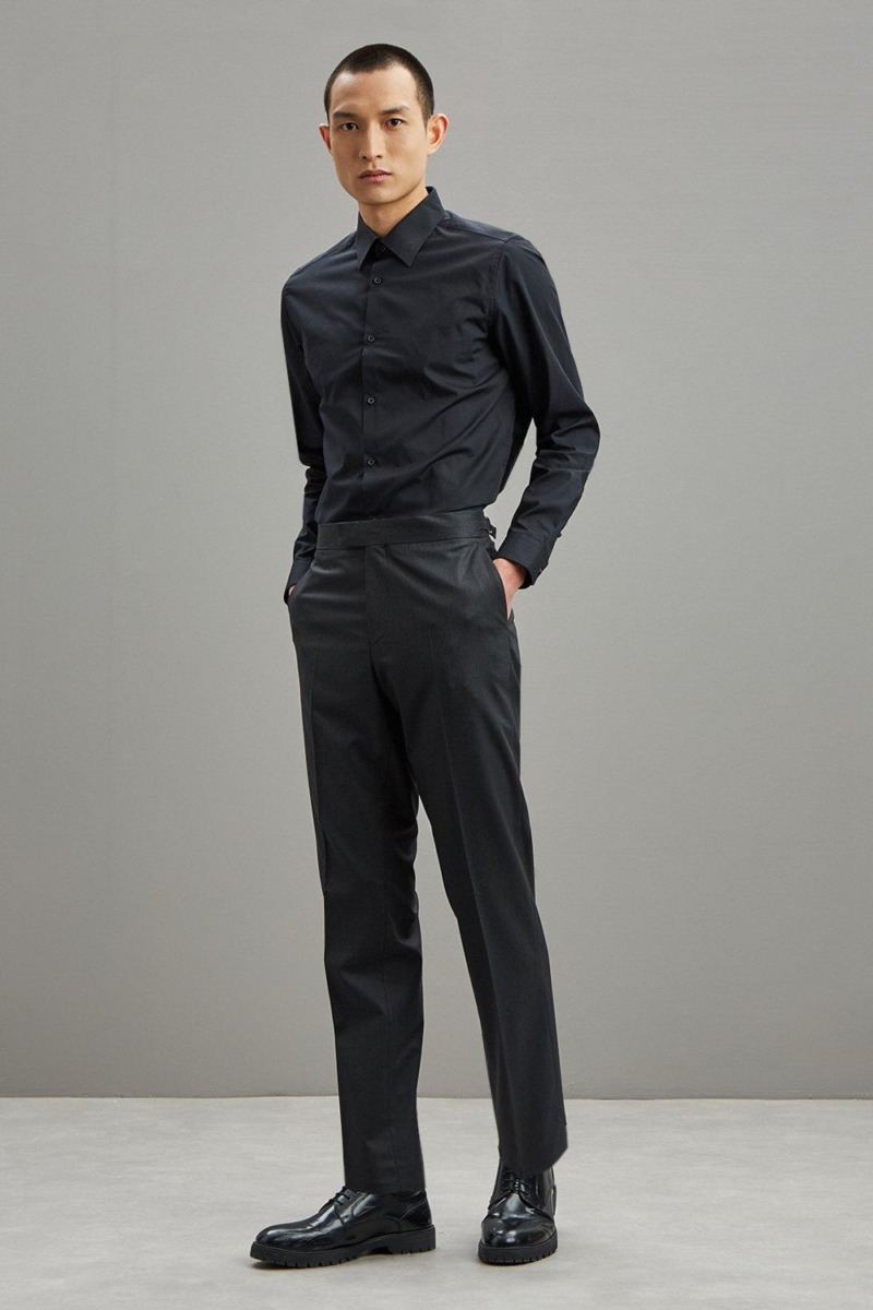 Gents Suit Trousers - Grey - Burton GOOFASH