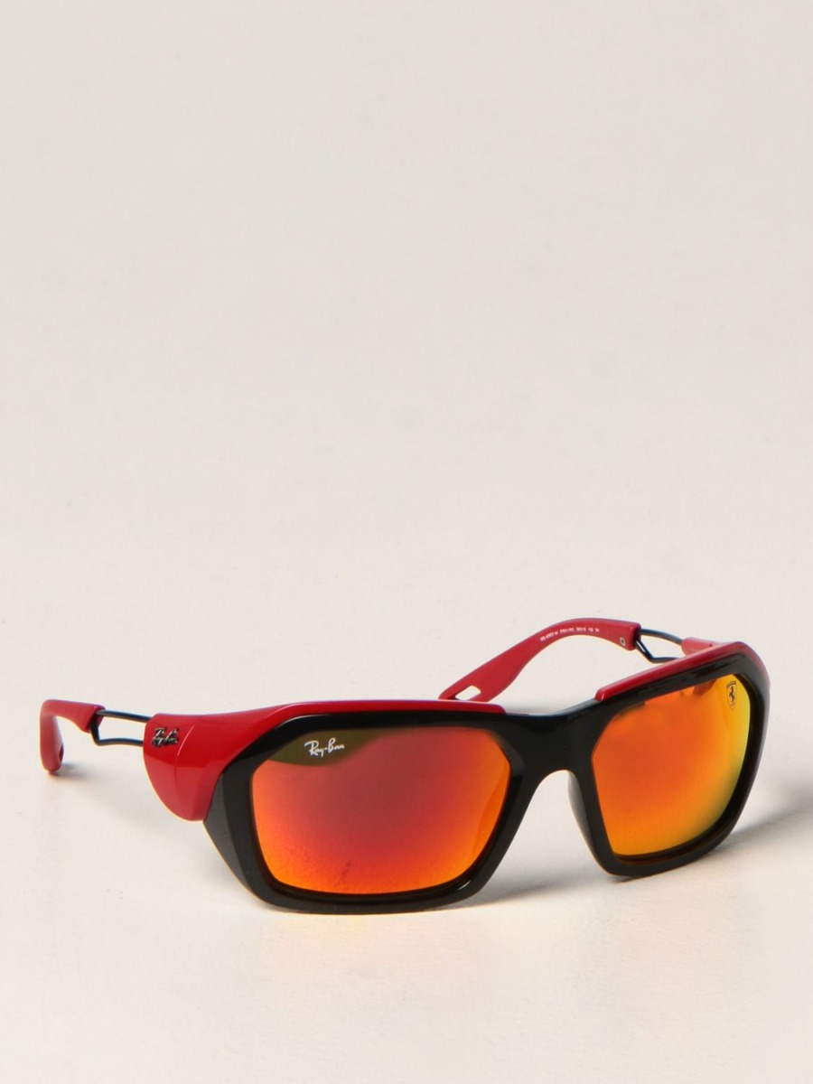 Gents Sunglasses in Red by Giglio GOOFASH