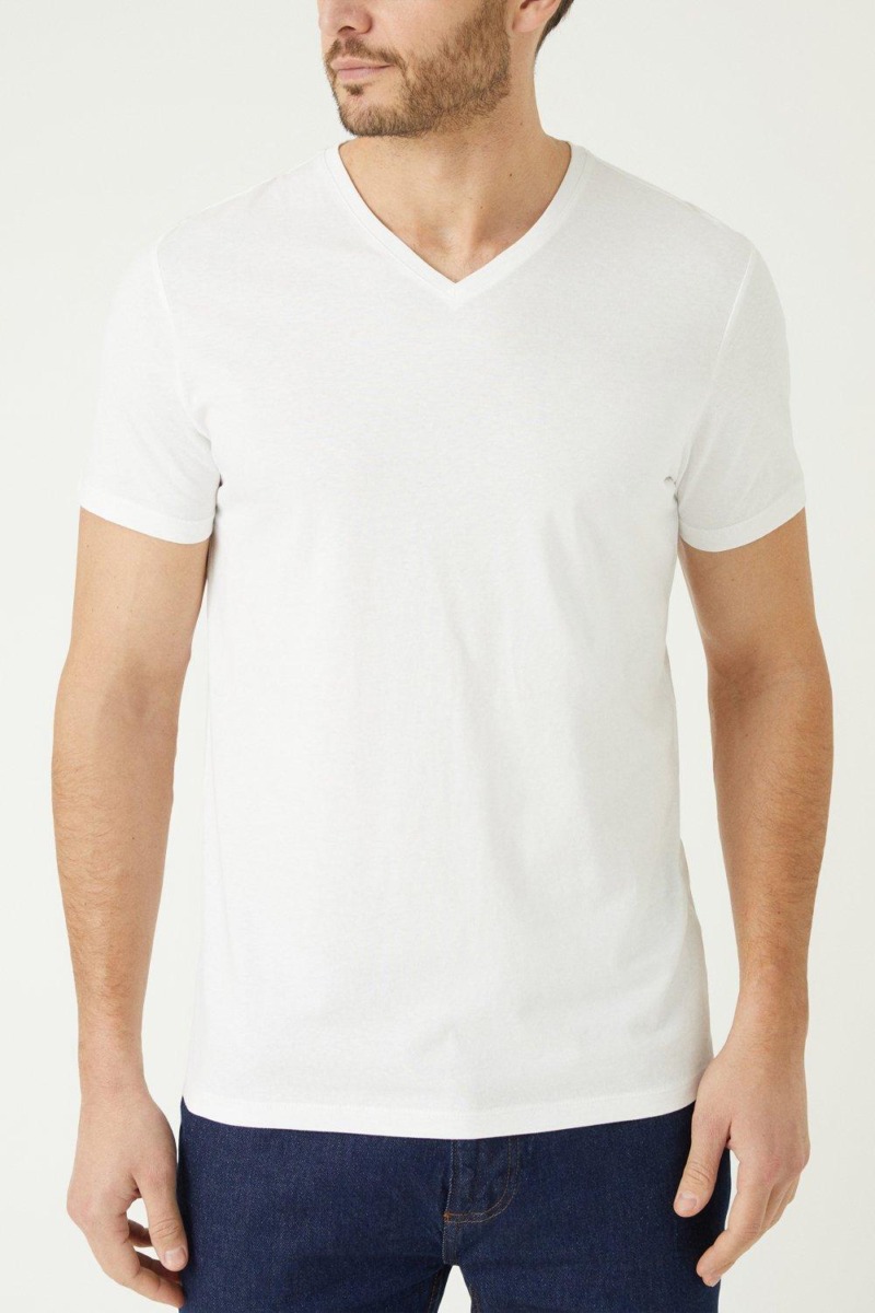 Gents T-Shirt in White Burton GOOFASH