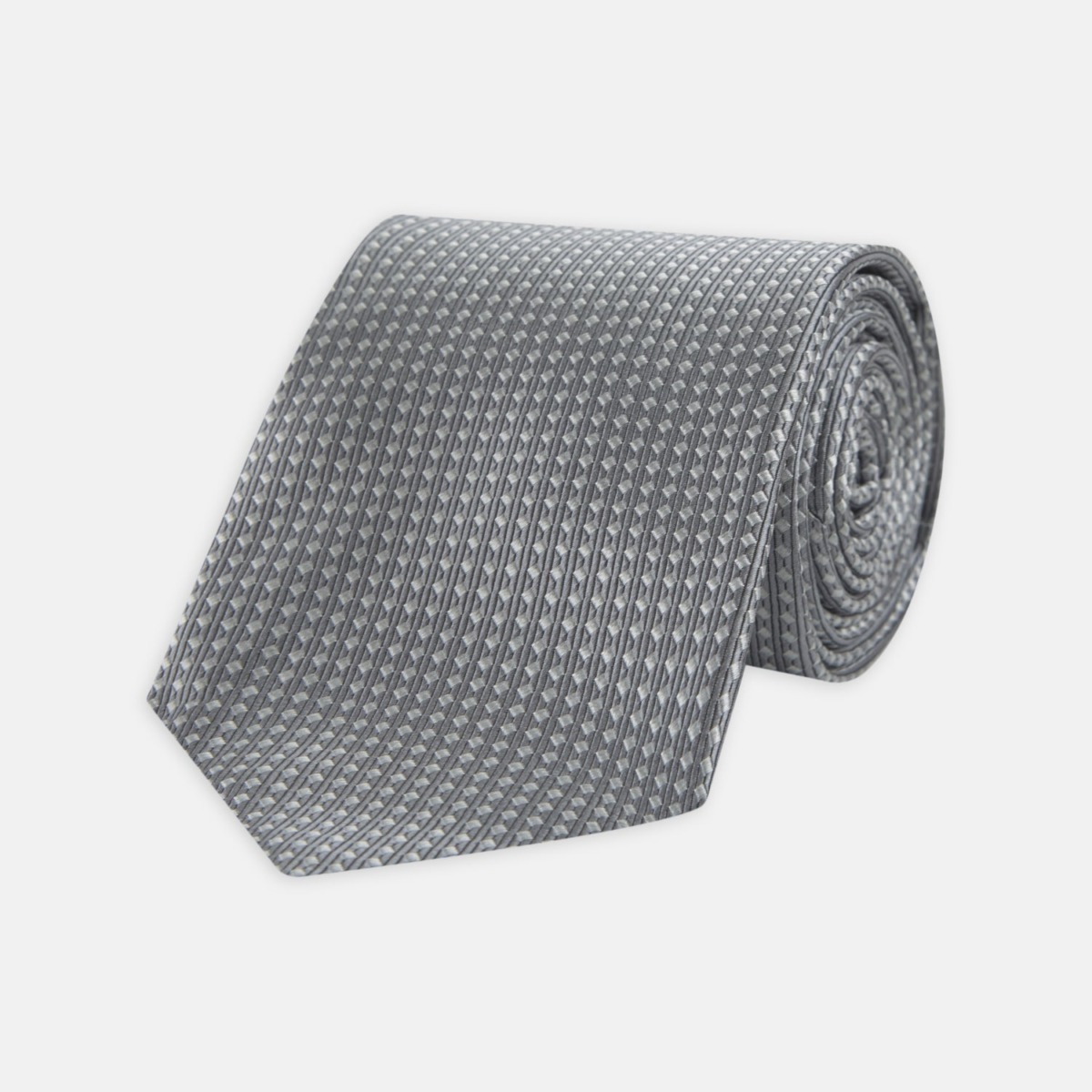 Gents Tie in Grey Turnbull And Asser GOOFASH