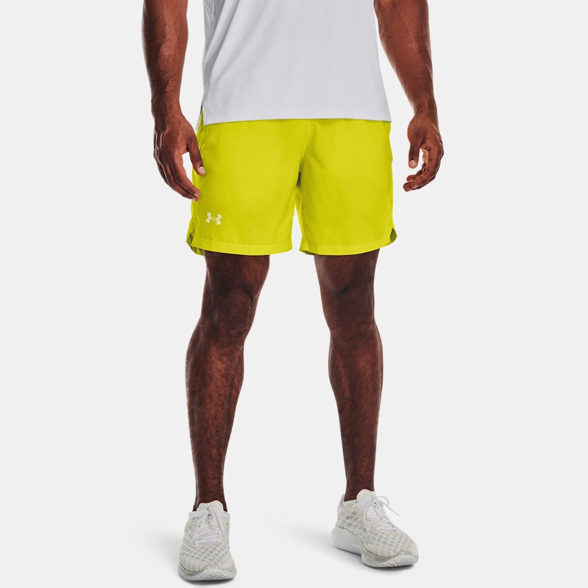 Gents Yellow Shorts by Under Armour GOOFASH
