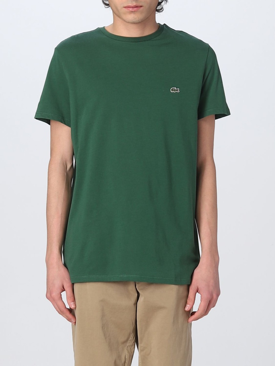 Giglio Gent Green T-Shirt by Lacoste GOOFASH