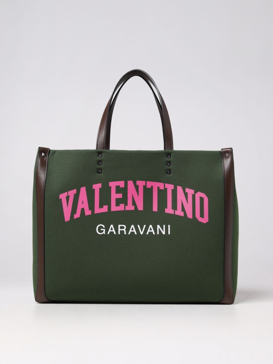 Giglio Gents Bag Green by Valentino GOOFASH