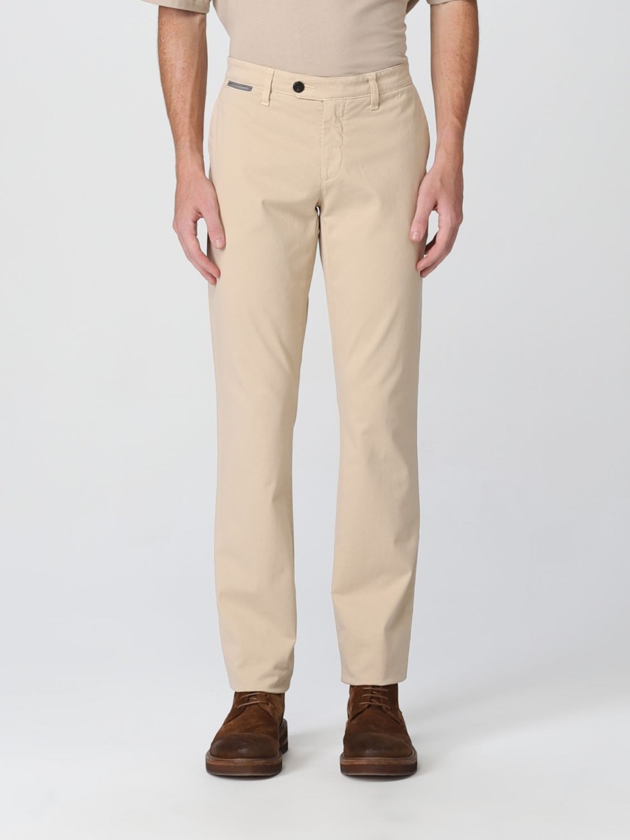 Giglio - Gents Camel Trousers by Eleventy GOOFASH