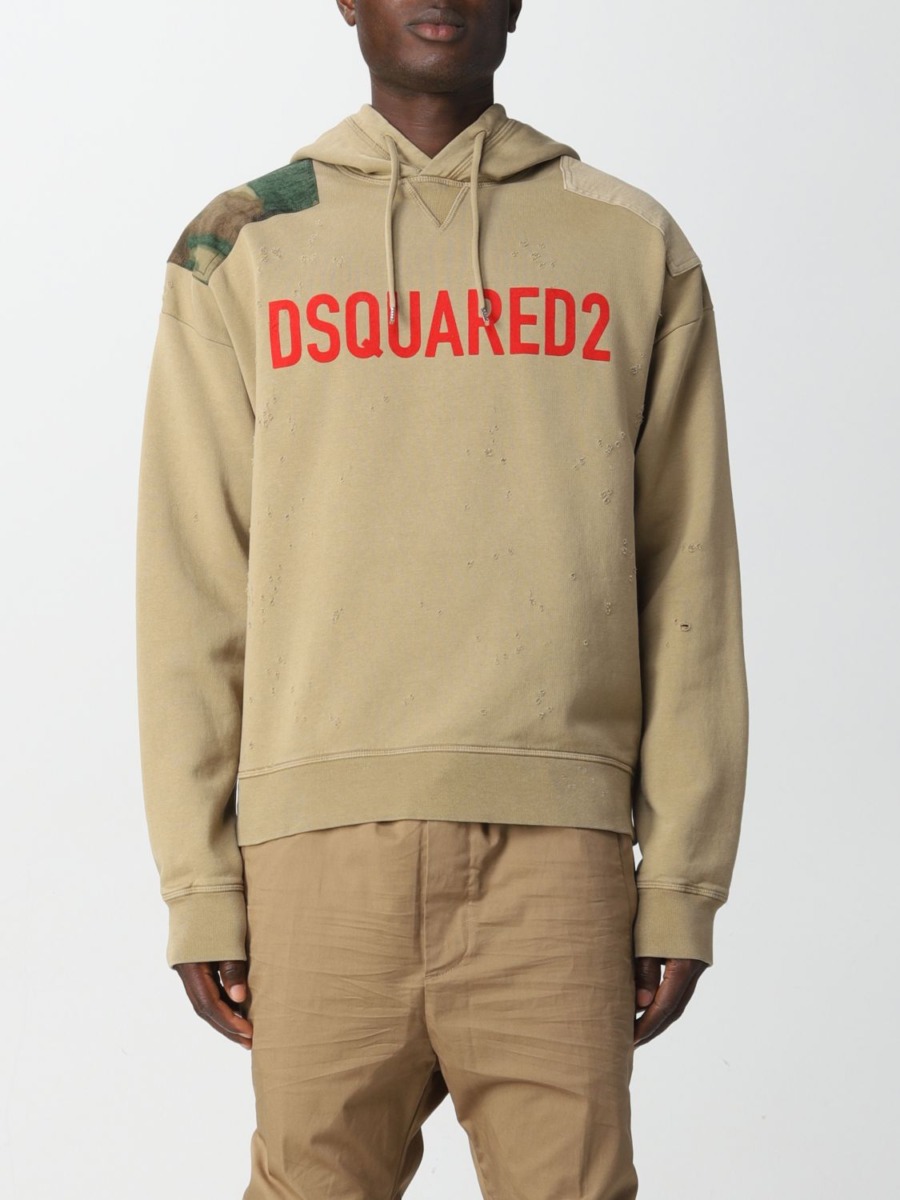 Giglio Gents Jumper in Camel by Dsquared2 GOOFASH