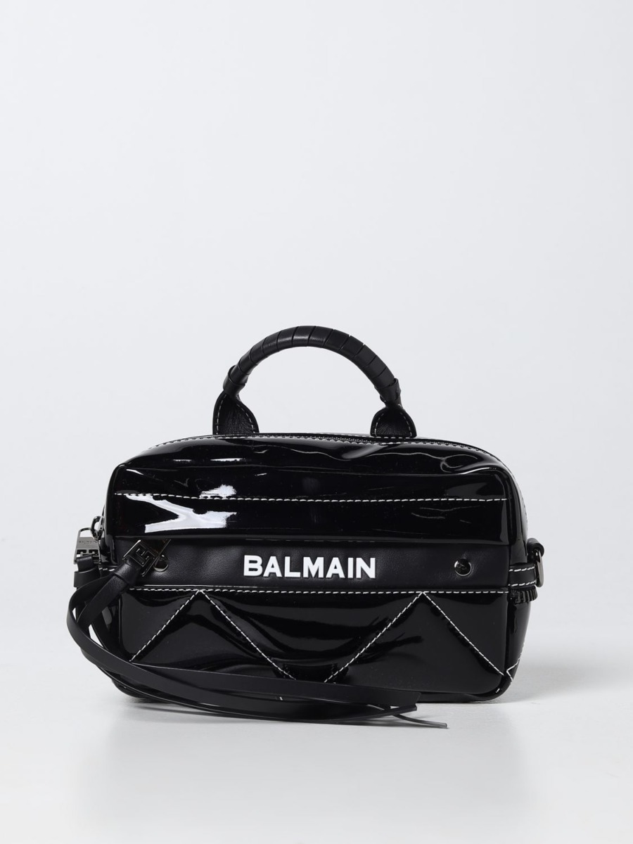 Giglio - Gents Shoulder Bag in Black by Balmain GOOFASH
