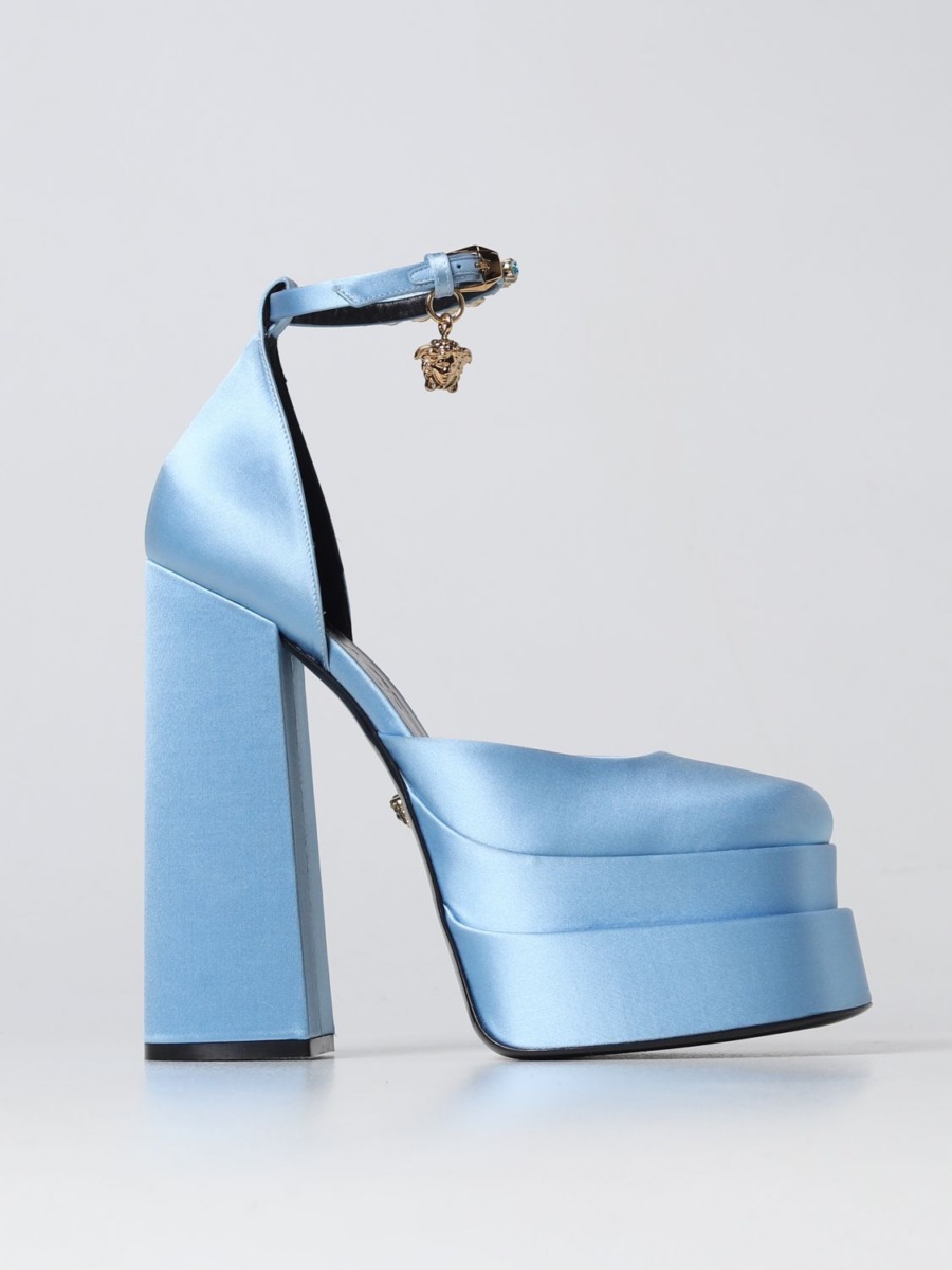 Giglio - High Heels in Blue for Women by Versace GOOFASH