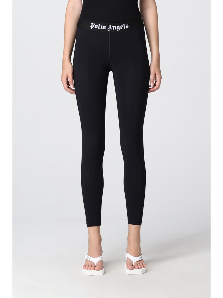 Giglio Leggings Black for Women from Palm Angels GOOFASH