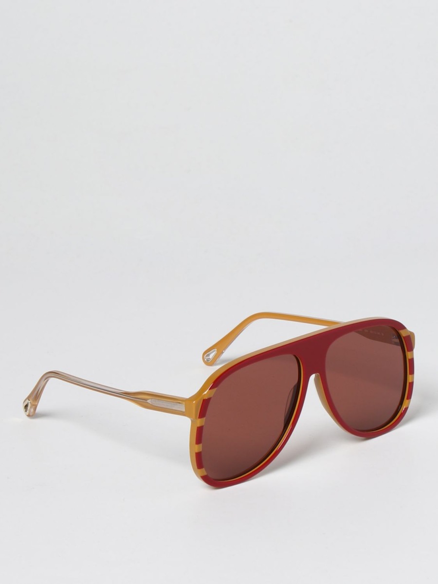Giglio - Man Red Sunglasses by Chloé GOOFASH