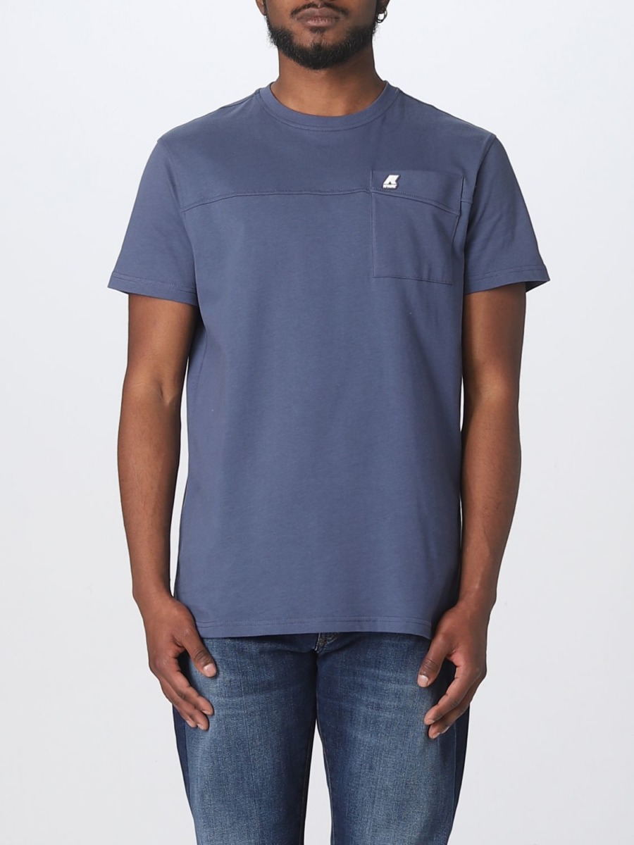 Giglio Man T-Shirt Blue GOOFASH