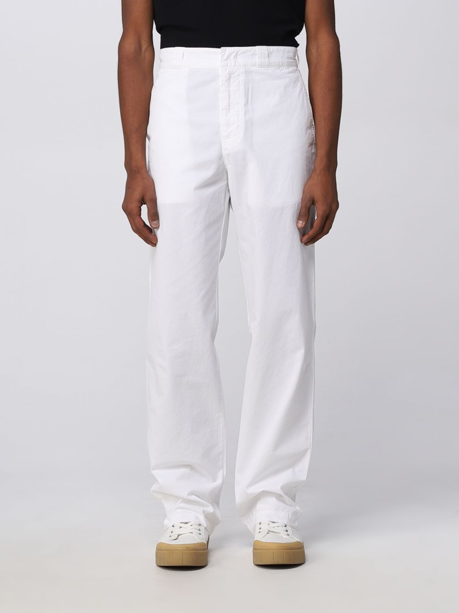 Giglio Man Trousers in White from Aspesi GOOFASH