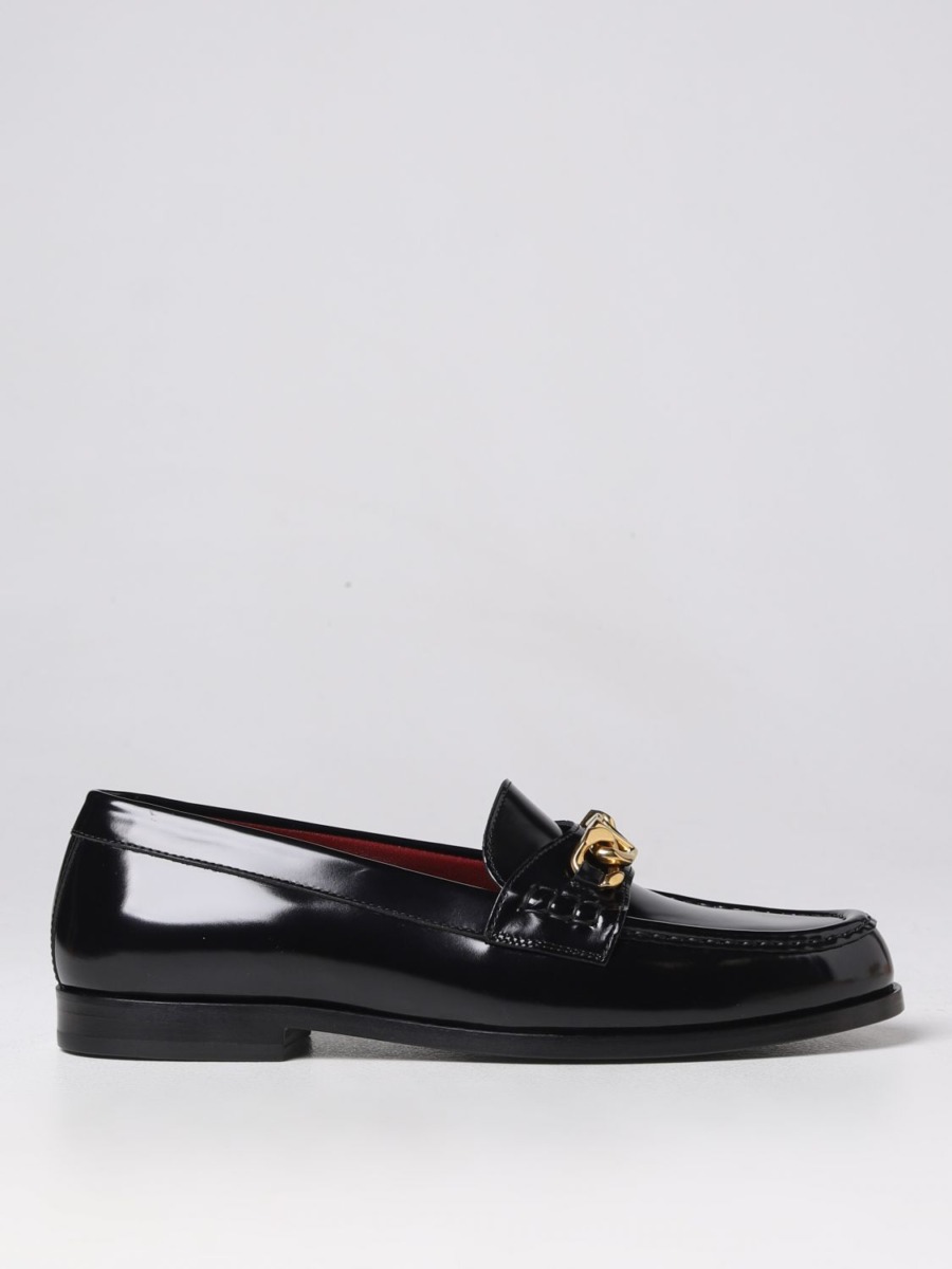 Giglio Men's Black Loafers by Valentino GOOFASH