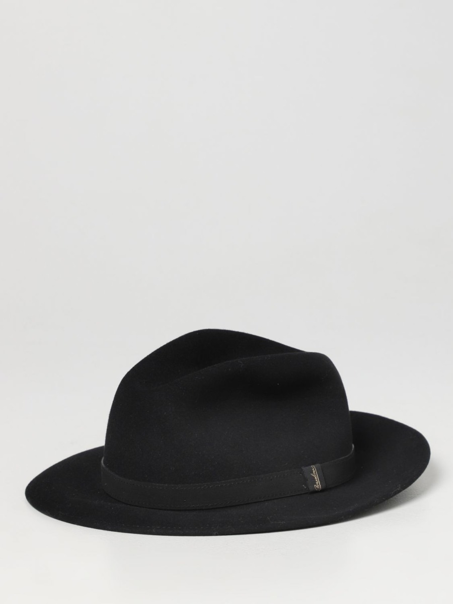 Giglio - Mens Hat Black by Borsalino GOOFASH