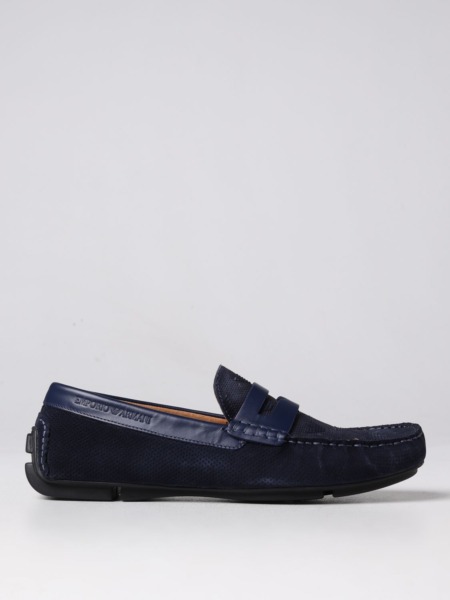 Giglio - Men's Loafers - Blue - Armani GOOFASH