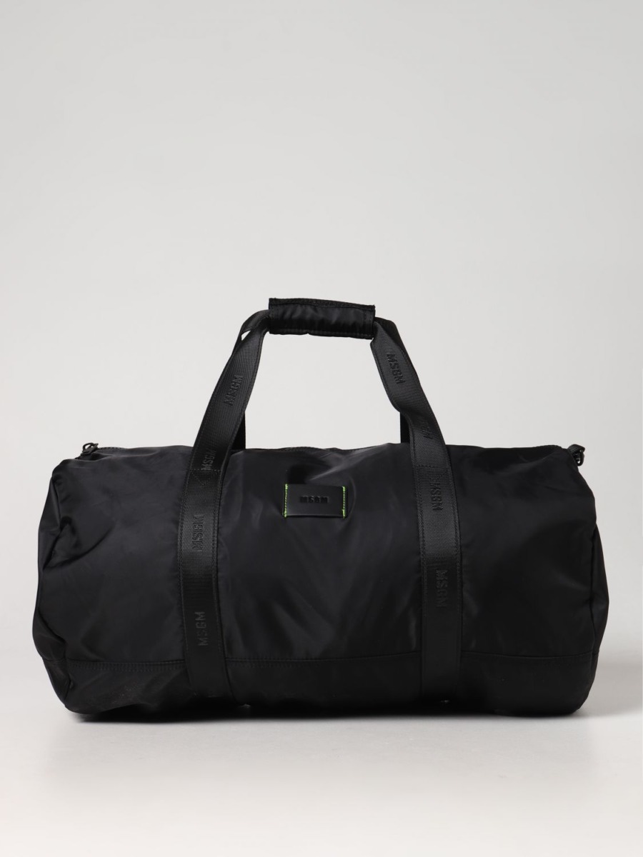 Giglio Men's Travel Bag Black by Msgm GOOFASH