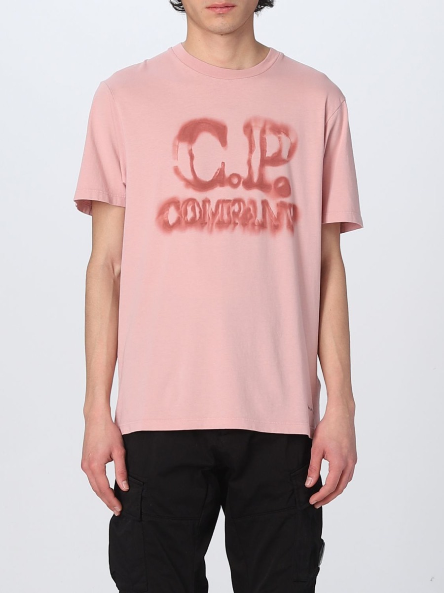Giglio - T-Shirt Pink C.P. Company Man GOOFASH