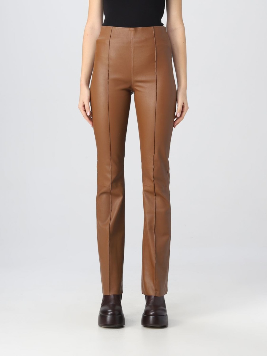 Giglio Women's Trousers Brown by Remain GOOFASH