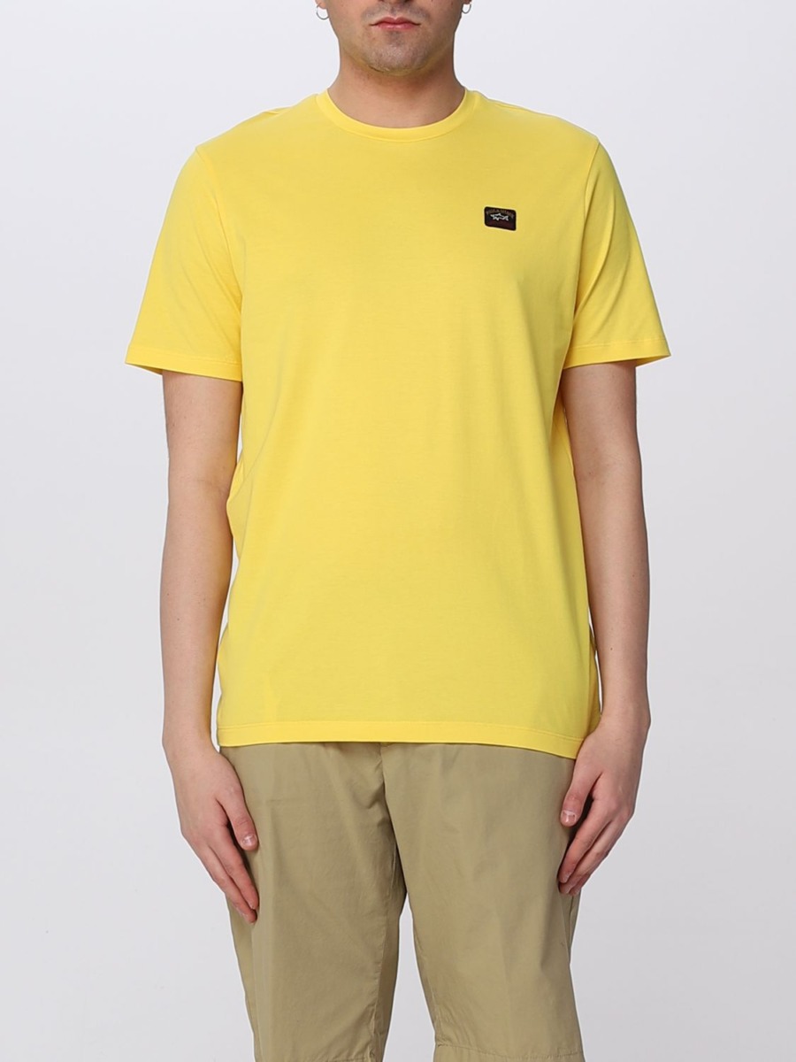 Giglio - Yellow - Man T-Shirt GOOFASH