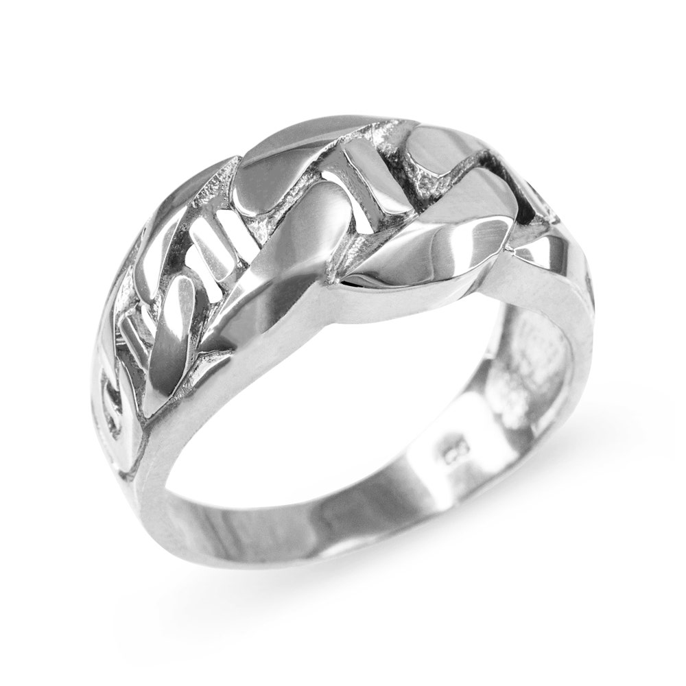 Gold Boutique Ring in Silver for Man GOOFASH