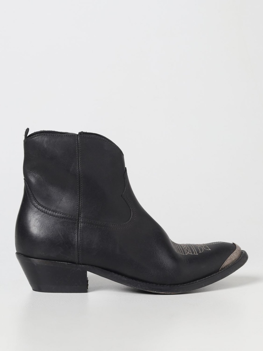 Golden Goose Women Ankle Boots in Black Giglio GOOFASH