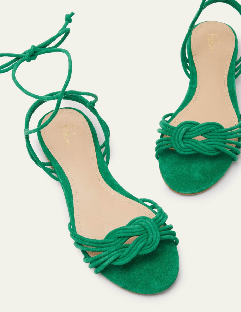 Green Flat Sandals Boden Woman GOOFASH