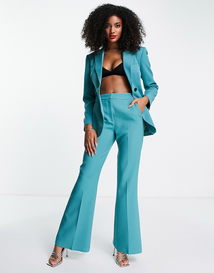 Green Suit Trousers by Asos GOOFASH