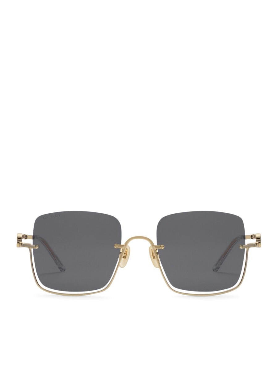 Gucci - Woman Grey Sunglasses by Suitnegozi GOOFASH