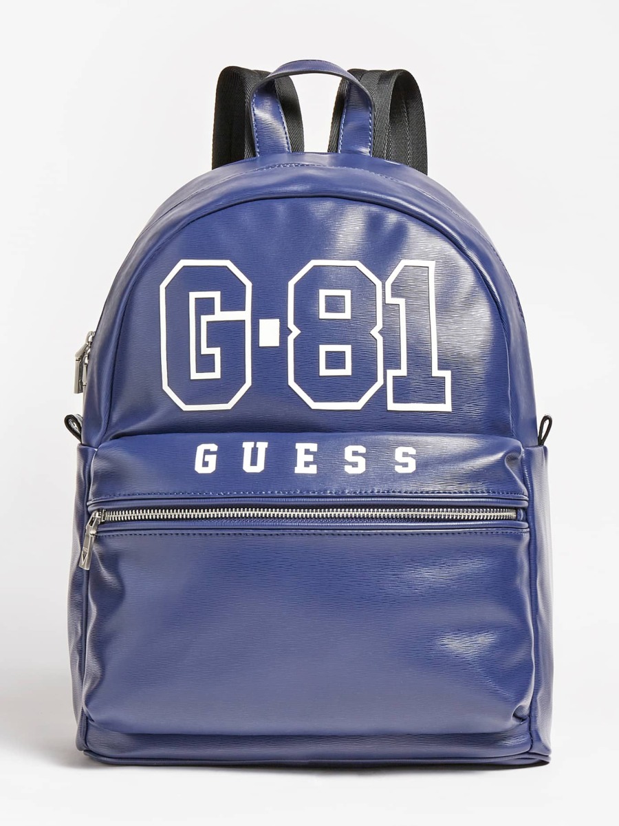 Guess Backpack Blue Gents GOOFASH
