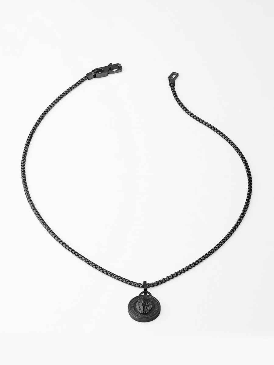 Guess - Black Gents Necklace GOOFASH