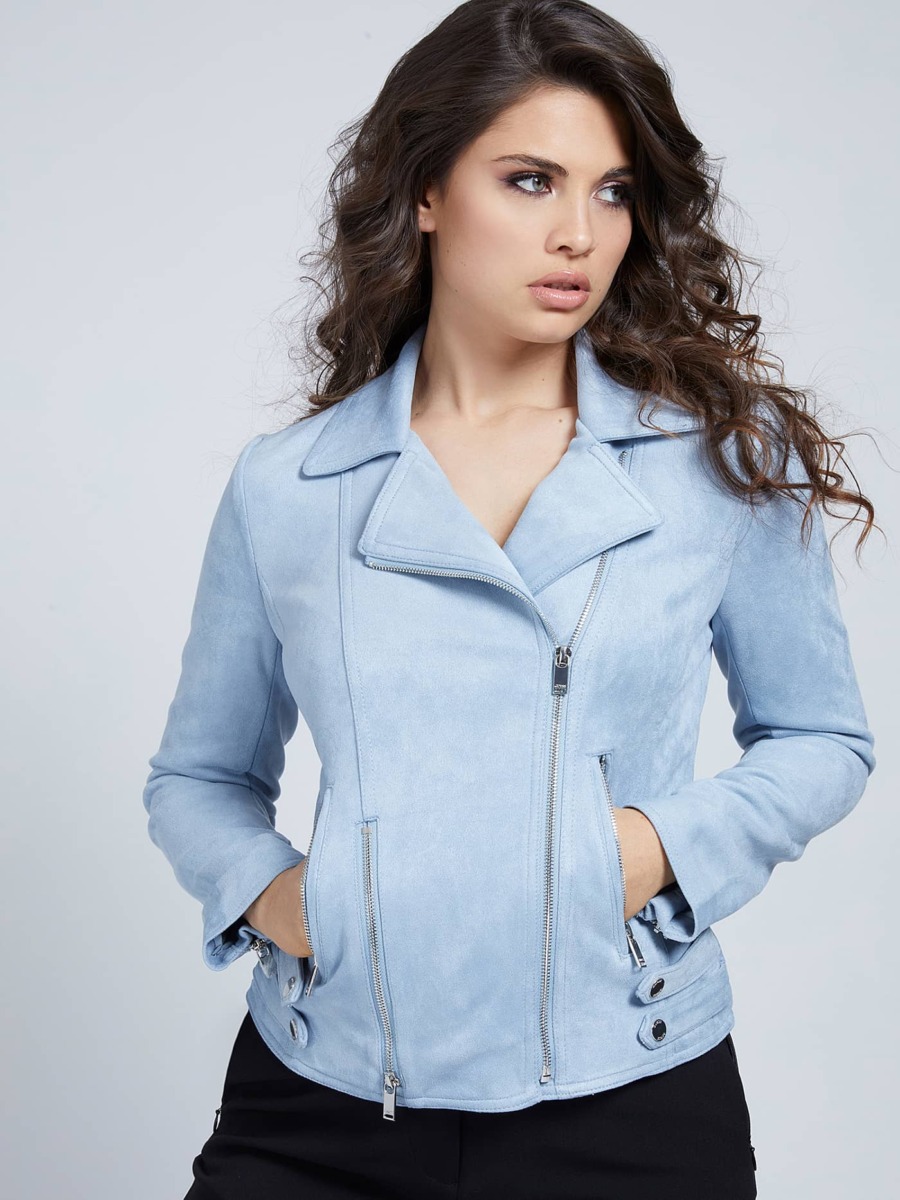 Guess Jacket in Blue GOOFASH