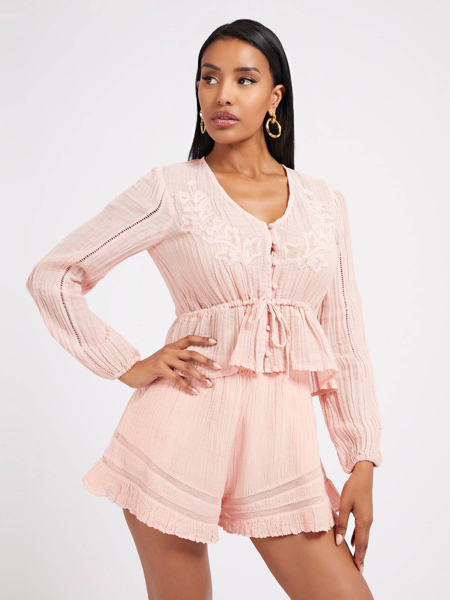 Guess - Lady Blouse in Pink GOOFASH