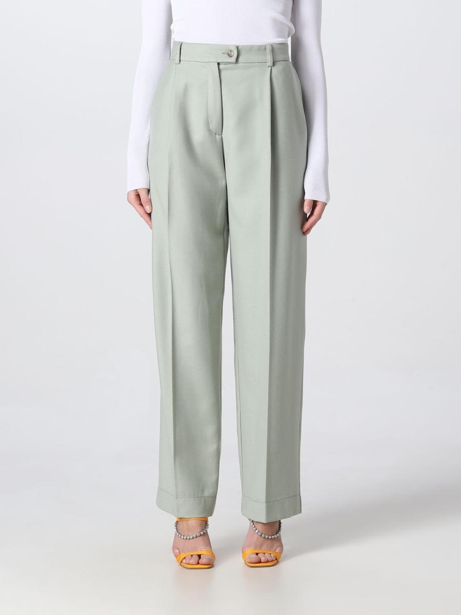 Hebe Studio - Womens Trousers in Turquoise from Giglio GOOFASH