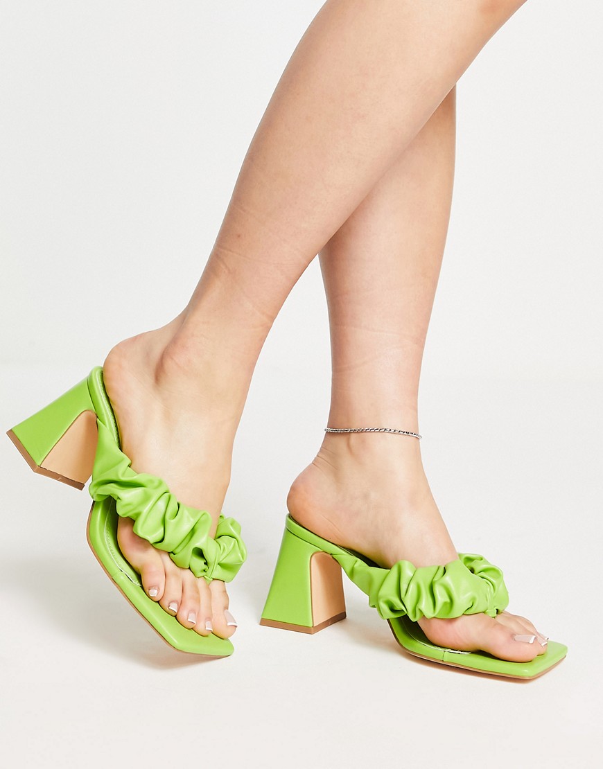 Heeled Sandals Green for Woman by Asos GOOFASH