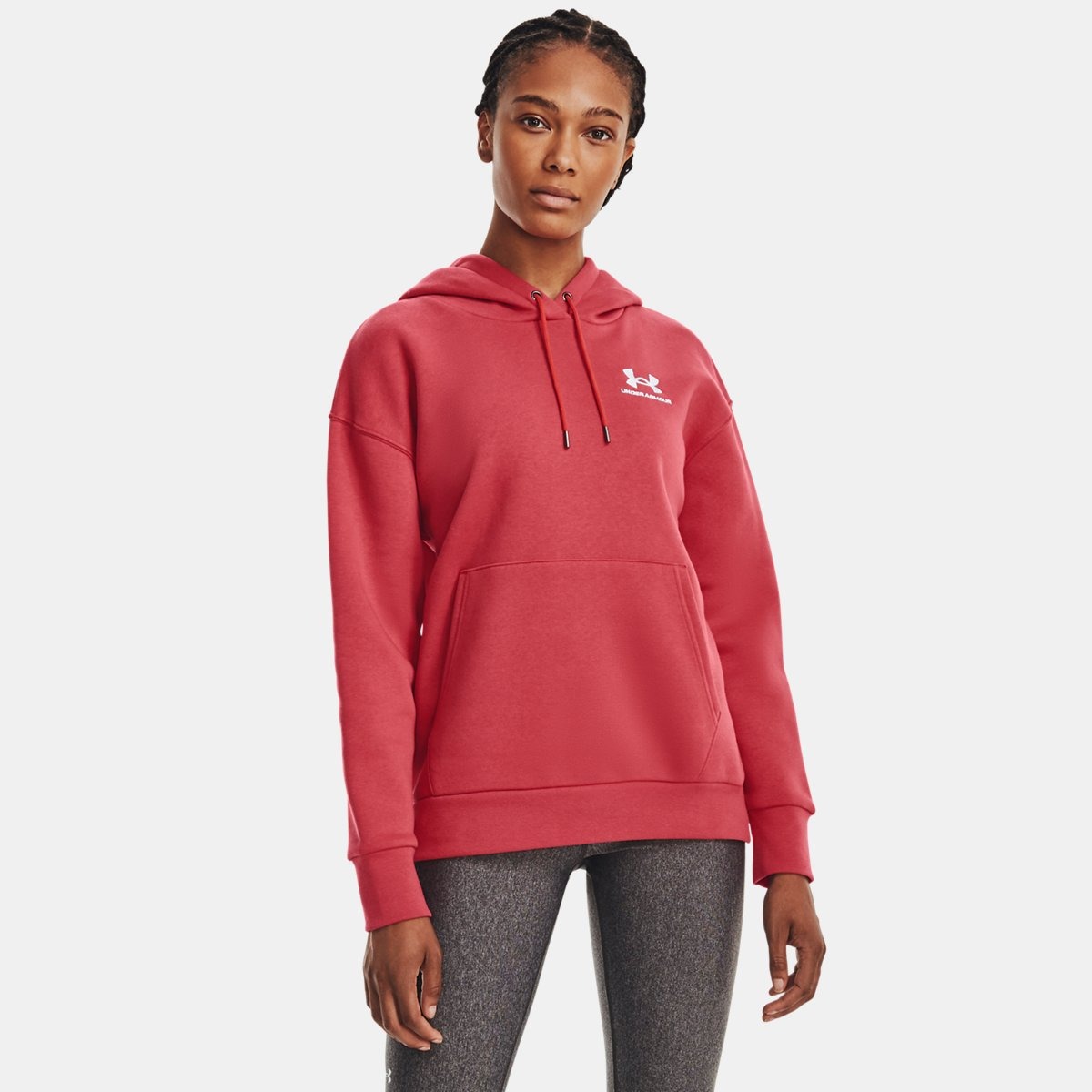 Hoodie in Red at Under Armour GOOFASH