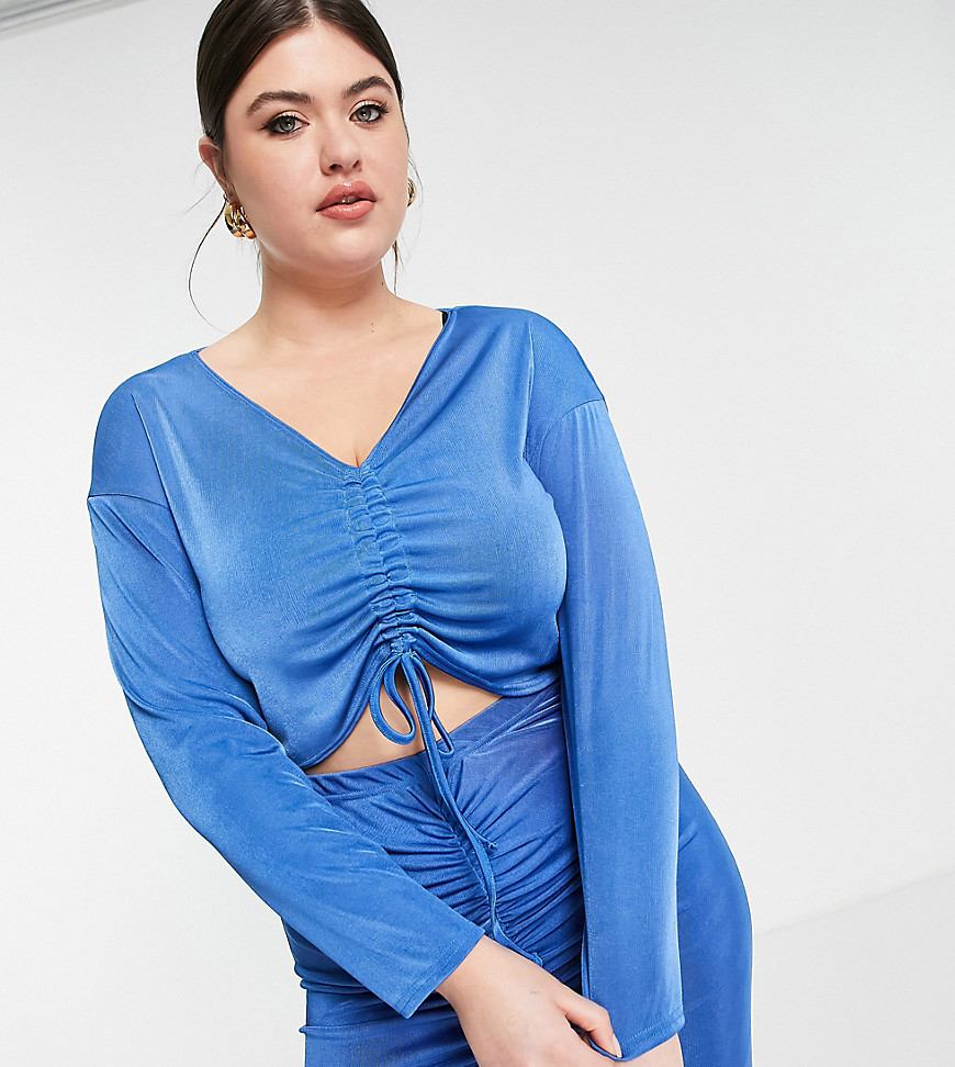 In the Style Woman Blue Top at Asos GOOFASH