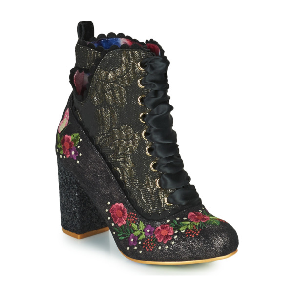 Irregular Choice Ladies Ankle Boots in Black Spartoo GOOFASH