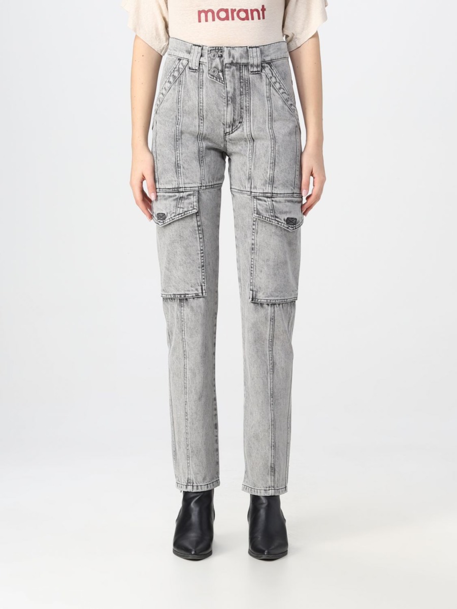 Isabel Marant Etoile Grey Jeans for Women from Giglio GOOFASH
