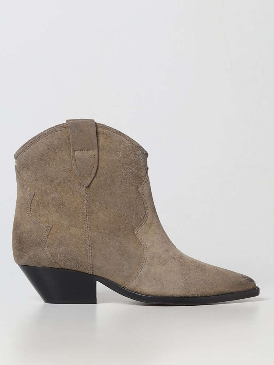 Isabel Marant Ladies Grey Ankle Boots at Giglio GOOFASH