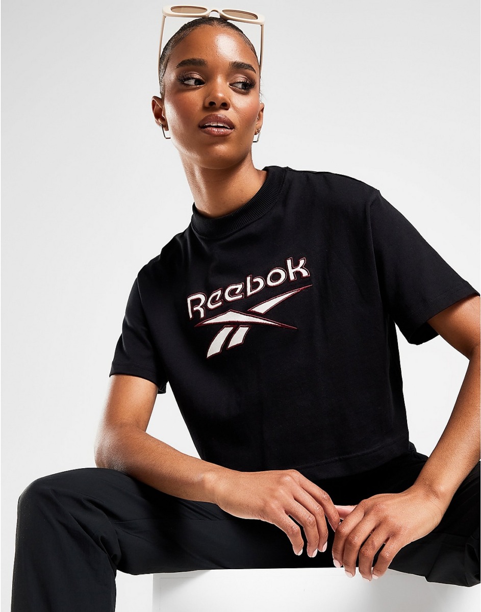 JD Sports Black Women's T-Shirt Reebok GOOFASH