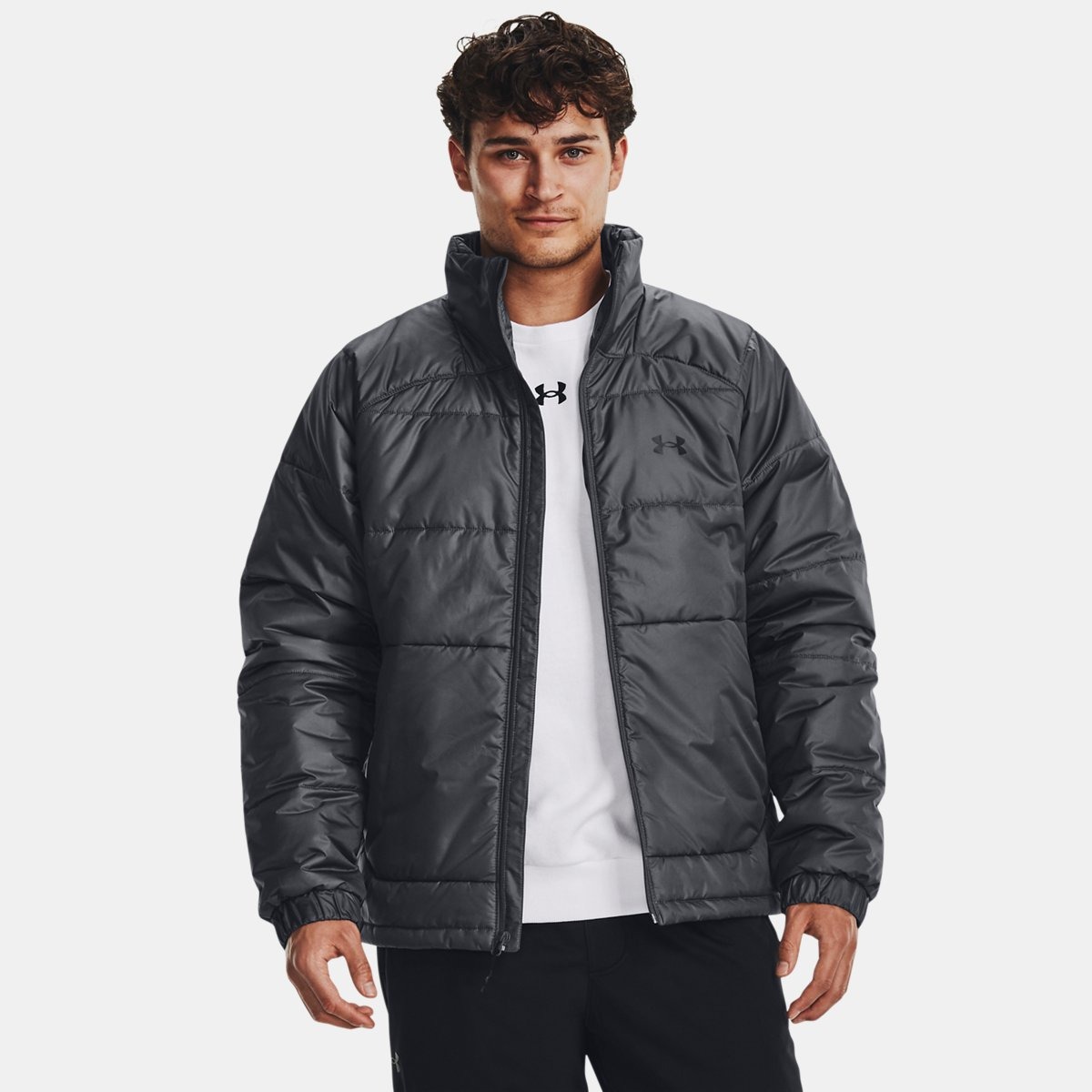 Jacket Grey for Man by Under Armour GOOFASH