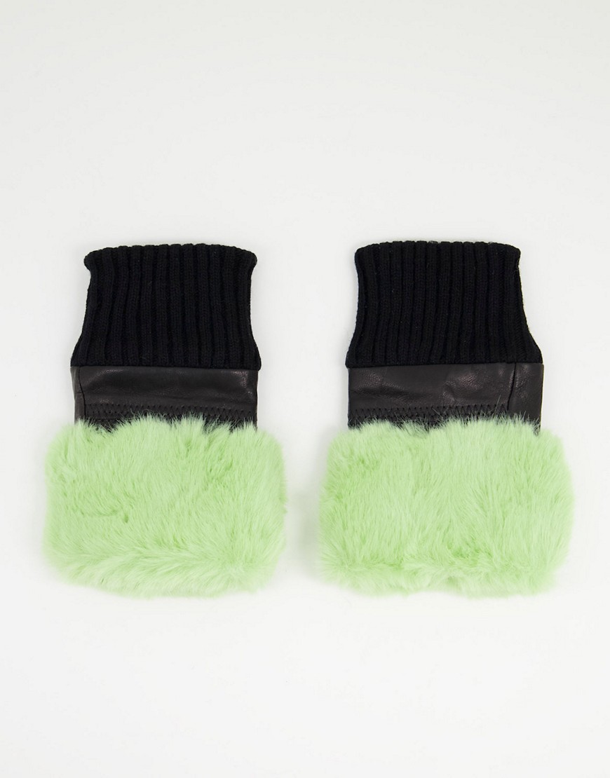 Jayley Women's Green Gloves by Asos GOOFASH