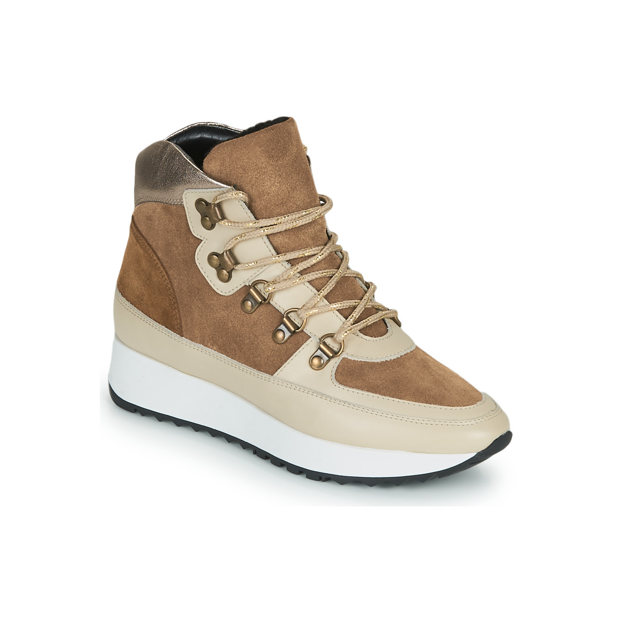 Jb Martin Brown Sneakers by Spartoo GOOFASH